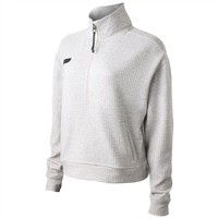 Evoshield Womens Half Zip Jacquard Pullover, Grey