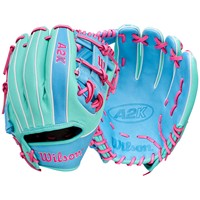 Wilson A2K 1975 SuperSkin 11.75 Baseball Glove, Green/Blue