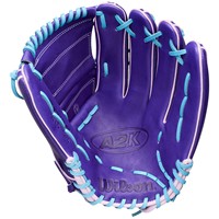 Wilson A2K B75 SuperSkin 12.75 Baseball Glove, Purple