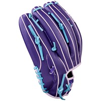Wilson A2K B75 SuperSkin 12.75 Baseball Glove, Purple