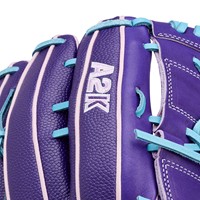 Wilson A2K B75 SuperSkin 12.75 Baseball Glove, Purple