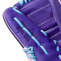 Wilson A2K B75 SuperSkin 12.75 Baseball Glove, Purple