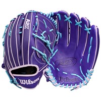 Wilson A2K B75 SuperSkin 12.75 Baseball Glove, Purple