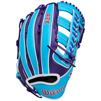 Wilson A2K 1810 SuperSkin 12.75 Baseball Glove, Blue/Purple
