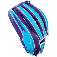 Wilson A2K 1810 SuperSkin 12.75 Baseball Glove, Blue/Purple