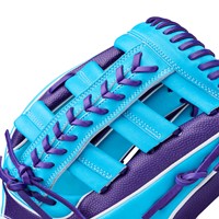Wilson A2K 1810 SuperSkin 12.75 Baseball Glove, Blue/Purple