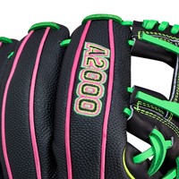 Wilson A2000 1975 SuperSkin 11.75 Baseball Glove, Black/Pink