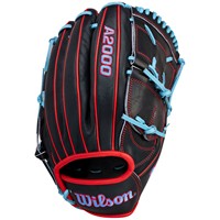 Wilson A2000 B25 12.25 Baseball Glove, Black/Red