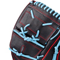 Wilson A2000 B25 12.25 Baseball Glove, Black/Red