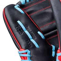 Wilson A2000 B25 12.25 Baseball Glove, Black/Red