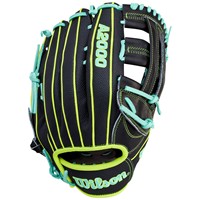Wilson A2000 1750 SuperSkin 12.5 Baseball Glove, Black/Yellow