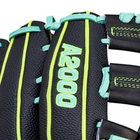 Wilson A2000 1750 SuperSkin 12.5 Baseball Glove, Black/Yellow