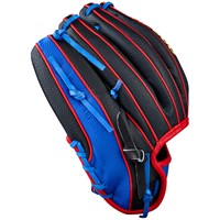Wilson A2000 DP15 Pedroia Fit SuperSkin 11.5 Baseball Glove, Black/Royal