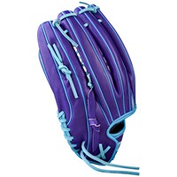 Wilson A2000 T125 12.5 Fastpitch Glove, Purple/Grey