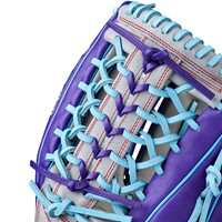 Wilson A2000 T125 12.5 Fastpitch Glove, Purple/Grey