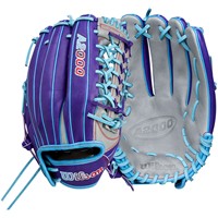 Wilson A2000 T125 12.5 Fastpitch Glove, Purple/Grey