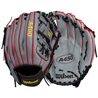 Wilson Youth A450 11.5 Baseball Glove, Grey/Black