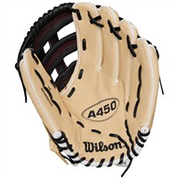 Wilson Youth A450 12 Baseball Glove, Blonde/Black