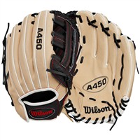 Wilson Youth A450 12 Baseball Glove, Blonde/Black