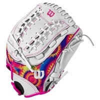 Wilson Youth A440 Flash 12 Fastpitch Glove, White/Pink