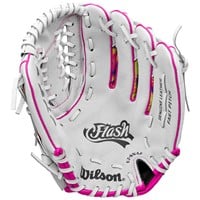 Wilson Youth A440 Flash 12 Fastpitch Glove, White/Pink