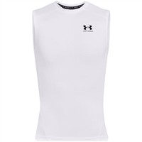 Under Armour HeatGear ARMR Short Sleeve Shirt, White/Black