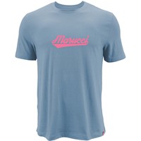 Marucci Mens Leadoff Logo Tee Script, Light Blue
