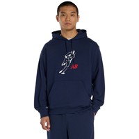 New Balance Mens Shohei Always on Logo Hoodie, Navy