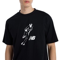 New Balance Mens Shohei Graphic T-Shirt, Black