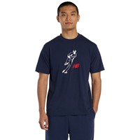 New Balance Mens Shohei Graphic T-Shirt, Navy