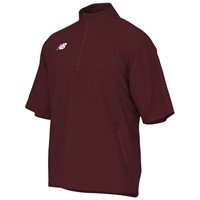 New Balance Mens Ascent Short Sleeve Cage Jacket, Maroon