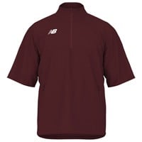 New Balance Mens Ascent Short Sleeve Cage Jacket, Maroon