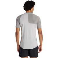 New Balance Mens Asym Top Right T-Shirt, Grey