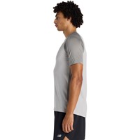 New Balance Mens Asym Top Right T-Shirt, Grey