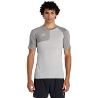 New Balance Mens Asym Top Right T-Shirt, Grey