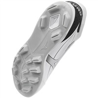 Mizuno Mens Cusion Revo Diamond Mid TPU Molded Cleats, White/Black