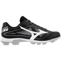 Mizuno Mens Cusion Revo Diamond Low TPU Molded Cleats, Black/White