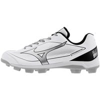 Mizuno Mens Cusion Revo Diamond Low TPU Molded Cleats, White/Black