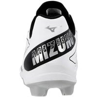 Mizuno Mens Cusion Revo Diamond Low TPU Molded Cleats, White/Black
