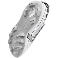 Mizuno Mens Cusion Revo Diamond Low TPU Molded Cleats, White/Black