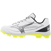 Mizuno Mens Cusion Revo Diamond Low TPU Molded Cleats, White/Yellow