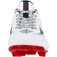 Mizuno Mens Cusion Revo Diamond Low TPU Molded Cleats, White/Red/Blue