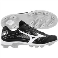 Mizuno Mens Cusion Revo Diamond Low TPU Molded Cleats, Black/White