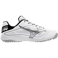 Mizuno Mens Cusion Revo Diamond Baseball Turf Shoes, White/Black