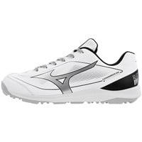 Mizuno Mens Cusion Revo Diamond Baseball Turf Shoes, White/Black