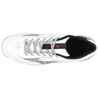 Mizuno Mens Cusion Revo Diamond Baseball Turf Shoes, White/Black