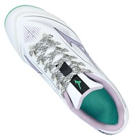 Mizuno Womens Cushion Revo Finch TPU Molded Cleats, White/Purple