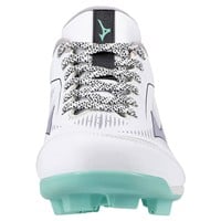 Mizuno Womens Cushion Revo Finch TPU Molded Cleats, White/Purple