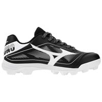 Mizuno Youth Cusion Revo Finch TPU Molded Cleat, Black/White