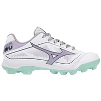 Mizuno Youth Cusion Revo Finch TPU Molded Cleat, White/Purple